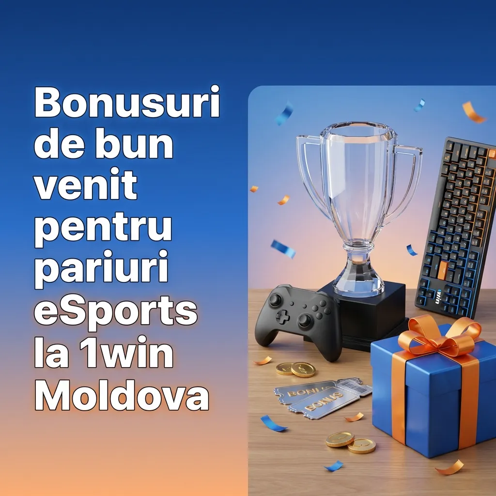 Banner 1win Moldova: bonus 100% până la 9.000 MDL și 70 rotiri gratuite pentru pariuri eSports